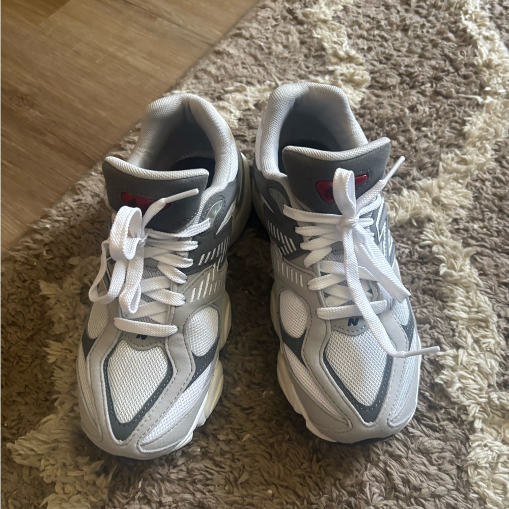 New Balance White and Gray Athletic Shoes
